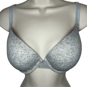 Victoria’s Secret Pink-Wear Everywhere Push-Up Bra-size 34DD- Like New-Gray